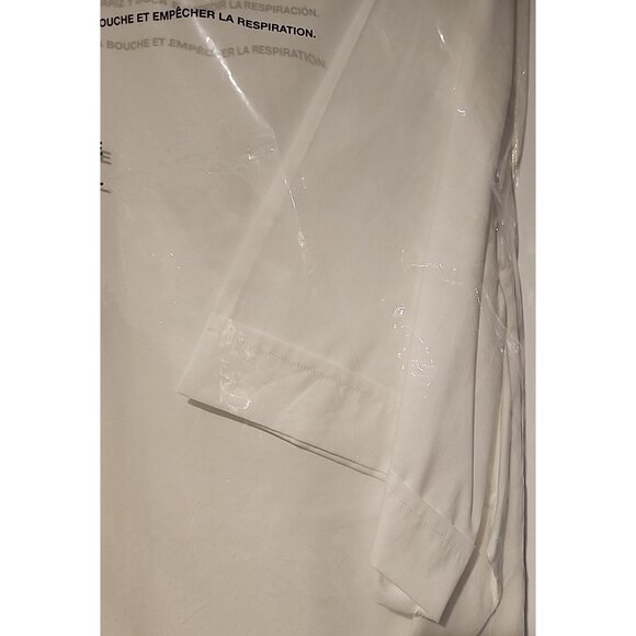 PERRY ELLIS 3XLT big & tall Mens White Short Sleeve Button Down pilot Shirt - Picture 6 of 6